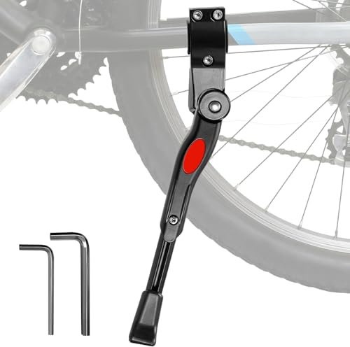 Gando Fahrradständer verstellbar Hochwertiger Seitenständer aus Aluminiumlegierung für 24 -27 Mountainbike, Rennrad, Fahrrad, MTB Bike