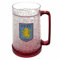 GIFTS 4 ALL AstonVilla-Wappen-Gefrier-Krug, AstonVilla-Fußball-Fans, Bierkrug mit AstonVilla-Wappen, AstonVilla-Fans, Souvenir, Gefrierschrankglas