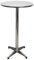 etc-shop Bistrotisch Aluminium Stehtisch Höhenverstellbar Partytisch klappbar Edelstahl, Füße verstellbar, DxH 60x110 cm