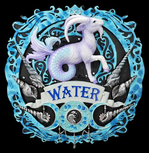 Wandrelief Anne Stokes - Element Wasser 28 cm, Fantasy Deko Figur