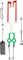 Mocoocouture Helm Licht Kit Helm Radfahren LED Aufkleber Licht Nacht Reiten Helm Licht 3 Streifen Helm Licht