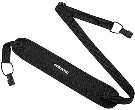 JIAHG Ukulele Strap No Drill Adjustable Canvas Shoulder Belt with Hook Instrument Accessories Unisex Adult Small Guitar Hanging Strap