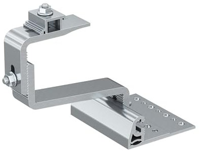 Fischer RH 40-52 HB AL 10 crochets en aluminium pour toits de tuiles, 4 réglages, greffage horizontal, pour profils de panneaux solaires photovoltaïques, 571745