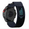 GIOPUEY Armband Kompatibel mit COROS VERTIX 2/2S, Geflochtenes Nylon Armband [Unisex] elastisch Ersatzarmband - Blue
