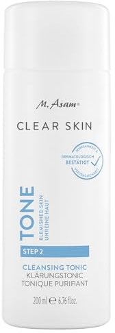 M. Asam Clear Skin Klärungstonic (200 ml) - Effektiver Porenreiniger, Anti-Pickel Gesichtswasser, Für Akne & Mitesser, Vegane Hautpflege