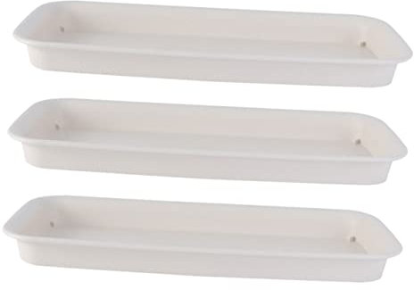 YARNOW 3pièces Assiette Anti-Fuite pour Pots De Fleurs Plateau Arrosage Plastique pour Intérieur Et Extérieur Pratique Et Résistant Aux Intempéries