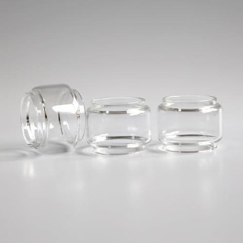 WratryParts Replacement Fat Glass Tube for SMOK TFV18 RTA Tank (3Pcs Clear)