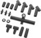 SUPVOX 9Pcs Connecteurs De Tiges en Plastique pour Cerf-Volant PièCes De Rechange pour RéParation Et Assemblage IdéAl pour Artisanat À La Plage Et Au Parc