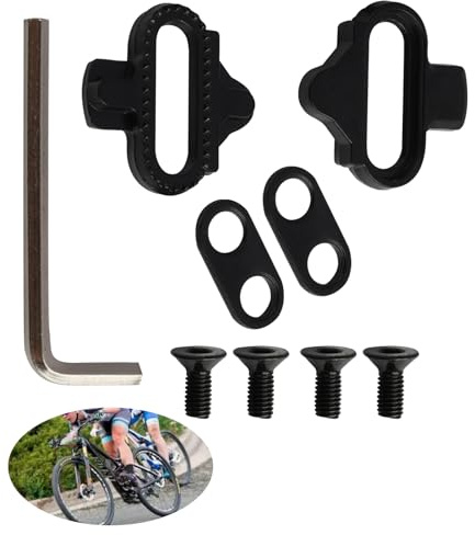 Riybyds Premium SPD Cleats, Mountainbike Schuhe x Lock Plate, Radschuhe Kompatibel, SPD Pedalsystemen, Langlebig und rutschfest, Hochleistungs-Pedalplatten für Mountainbikes und Rennräder