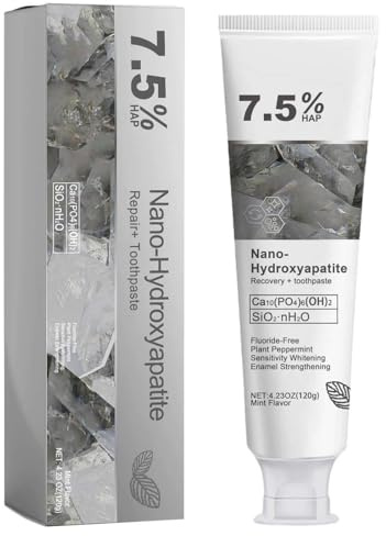 Geelike Nano-Hydroxylapatit-Zahnpasta, Geelike 7.5 Zahnpasta, Geelike Hydroxylapatit-Zahnpasta Für Fortschrittlichen Zahnschmelzschutz, Sanfte Und Wirksame Formel, Fluoridfreie Zahnpasta(1pc)