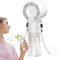 ZHUMCCY Ventilador de Agua Portátil,Ventilador con Pulverizador USB 12000 RPM | Enfriador Silencioso de Mano con 1200mAh para Clima Cálido Terraza Bronceado Piscina Senderismo Eventos Deportivos