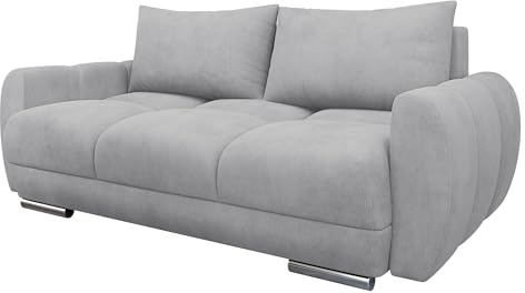 Mirjan24 Sofa Lonkor II, Zweisitzer Polstersofa für kleines Wohnzimmer, Dekorative Steppung auf der Sitzfläche, Sofagarnitur, Wohnlandschaft, Couchgarnitur (Lumo 65)