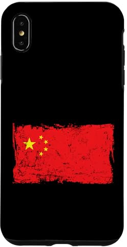 Hülle für iPhone XS Max China-Flagge im Used-Look