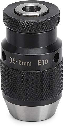 Selbstspannender Bohrfutter, B10 Automatische Verriegelung Bohrfutter Fräsmaschine Selbstspannender Bohrfutter 0,5-6 mm