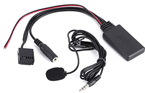6000cd Bluetooth Adapter, Bluetooth AUX Module Car Bluetooth AUX‑in Cable Adapter with Microphone Handsfree Calling Fit for Focus Mondeo C- Fusion Transit