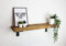 Rustic Wood Wall Shelf | Solid Wooden Bracket shelves for Wall | Floating shelf | Handmade | Bookshelf | Kitchen Shelves | Home Decor