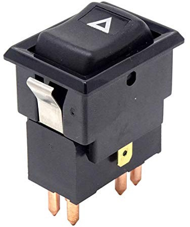 Vinciann Botón botón interruptor emergencia advertencia peligro 4 flechas intermitentes compatible con código OEM YUF101490 y apto para Defender Pick-up SUV