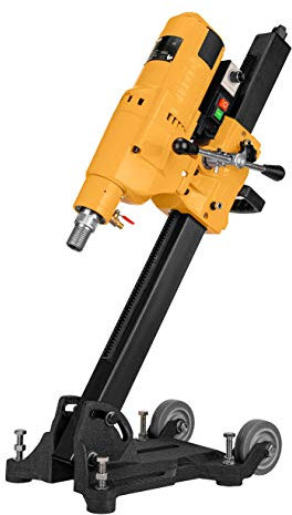 WABROTECH Kernbohrgerät 4350 W an Neigbarer Kernbohrständer mit Transportrollen - Diamant Kernbohrmaschine 760 U/min – Kernbohreinheit 230 V mit PRCD-Schutzschalter für Nass und Trockenbohrungen