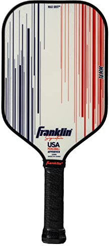 Franklin Sports Signature Series Palas de Pickleball Profesionales con Superficie MaxGrit, aprobadas por USA Pickleball (USAPA) para el Juego en torneos, núcleo de Polipropileno de 16 mm, Blanco