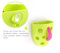 COO11 Wall-Mounted Bath Toy Storage Box, Bath Holder Scoop Caddy for Toys, Wall Hanging Bath Tidy with Suction Cup, Removable Bathroom Organizer for Kids, Suitable Gift for 1-3 Years (Green)