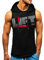 HOTCAT Uomo Canotta Bodybuilding Canottiera Sportivo Palestra Tank Top Fitness Vest