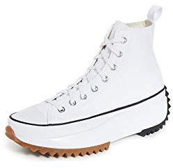 CONVERSE Damen Run Star Hike Sneaker, White/Black/Gum, 42 EU