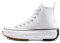CONVERSE Damen Run Star Hike Sneaker, White/Black/Gum, 42 EU