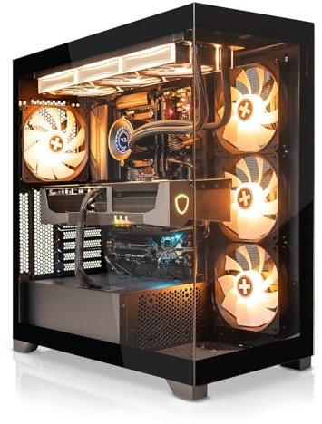 SYSTEMTREFF High-End Gaming PC AMD Ryzen 9 9950X3D 16x5.7GHz | Nvidia RTX 5080 16GB DX12 | 1TB M.2 NVMe | 32GB DDR5 RAM | Desktop Computer Rechner für Gamer, Zocker & Streamer