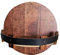 Bourbon Whiskey-Fass-Regal, langlebig, Weinregal, Wand, Wein, mit PU-Leder, 7 Stück für Zuhause, Guardrail A9y6