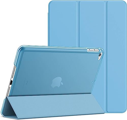 MOBISTAR Case for iPad Mini 4 / Mini 5 Generation - Smart Cover with Auto Sleep/Wake - Ultra Slim Lightweight with Translucent Frosted Back Protector (Sky Blue)