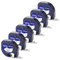Labelwell 6x Kompatibel für Dynmo Schriftband Schwarz auf Weiß Kompatibel für Dynmo 200B XR LT-100H LT-100T 80 für 91201/91221 / S0721660 Etikettenband, 12mm x 4m