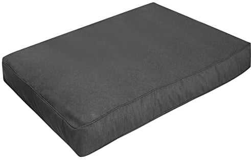 Herlag Palettenkissen Valeria Sitzkissen 120x80x20cm | Loungekissen Waschbarer Bezug | Palettenauflage Öko Tex 100 Zertifiziert | Kissen für Palettengestelle mit Mehrkammer-System | Anthrazit