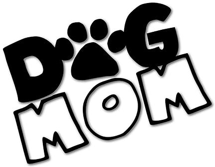 Auto Aufkleber | Dog Mom | Hunde Mama Haustier Dackel Hundezubehör Labrador Beagle Boxer Terrier Hundeliebe Hundegeschenk Rottweiler Yorkshire Bichon Frisé (schwarz glanz)