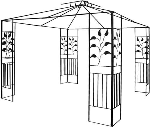 Pavillongestell Metalll Pavillon 3x3m Pavillion Ersatzgestänge Gartenpavillon Ersatzgestell (Toskana #09)