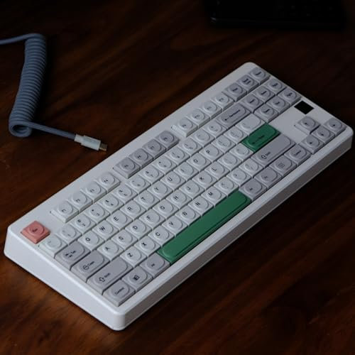 DucKey 9009 Low Profile Keycaps, Building Block Retro Keycap for Custom Mechanical Keyboard