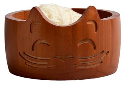 Wooden Crafted Yarn Ball Storage Bowl | Handmade Knitting Crochet Accessories and Supplies Organizer | Delightful Surprise Gift for Knitting Lovers (17 x 17 x 10 cm)