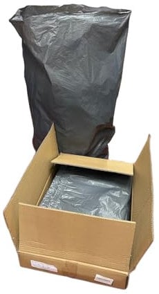 Box 200 Heavy Duty Grey Refuse Sacks, Bin Bags, 90L Capacity