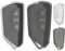 Schlüsselhülle Autoschlüssel Hülle, 2 Stück Schlüssel Cover TPU Schlüsselgehäuse, 3 Tasten, für Golf 8 GTE GTI ID.3 ID.4 Seat Leon MK4 Tarraco Ateca Skoda Octavia 4 Cupra Formentor Bornc