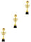 DOITOOL 3 Pezzi Sportivo per Cerimonie e Competizioni Coppa Decorativa per Design Unico con Giocante per Eventi Scolastici e Compleanno