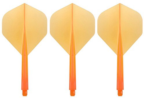 Condor Zero Stress Flight System In Standard Clear Orange| Dart Flights | Short Stem