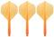 Condor Zero Stress Flight System In Standard Clear Orange| Dart Flights | Short Stem