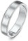 Theia Ehering Palladium 950 Flach ovale Form, 0.02ct Rundschliff Diamant, EIngeriebene Fassung mit Millgrain Kante, 5mm - Größe 66 (21.0)