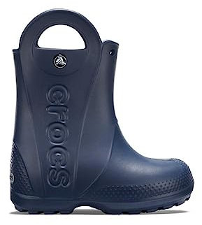 Crocs Unisex Bambino Handle It Rain Boot Kids Stivale, Navy, 27/28 EU