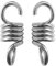 MagiDeal Hängematte Hängesessel Befestigungsmaterial Schwingfeder, Stahlfeder, Aufhängefeder mit Haken und Öse, Hängestühle, 2 Stück