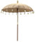 Oriental Galerie Bali Sonnenschirm Balinesischer Schirm Garten Baumwolle Sonnenschutz Handarbeit Retro Vintage Dekoschirm 2-teilig ca.180 cm, Farbe:Hellbraun