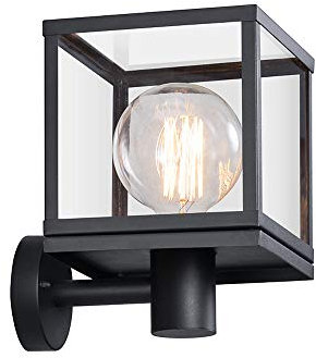 Nordlux Wandleuchte DALTON Außenleuchte IP44, Höhe 29.6cm, Breite 20cm, Tiefe 24.8cm, E27 max. 40W, parallel verbindbar, Schwarz EEK: A++ - D