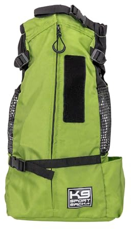 K9 Sport Sack Trainer | Dog Carrier Dog Backpack for Small and Medium Pets | Front Facing Adjustable Dog Backpack Carrier | Veterinarian Approved (Medium, Greenry)