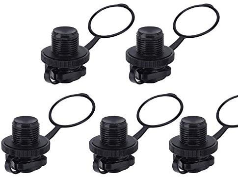 Valve Spirale de Gonflage, 5 Pcs Valves d'Air Adaptateur de Soupape Bouchons, Bouchons d'air gonflables en Forme de Spirale pour Bateau Gonflable et Bateaux de Pêche Gonflable Matelas Gonflable