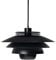 Dyberg Larsen - Ejka - Mattschwarz - Hängeleuchte - Hergestellt aus Mattschwarzem Metall - Mattschwarz - Deckenlampe Wohnzimmer - Ohne Leuchtmittel - 60 W/E27 - Dänisches Design - Modern - Leicht