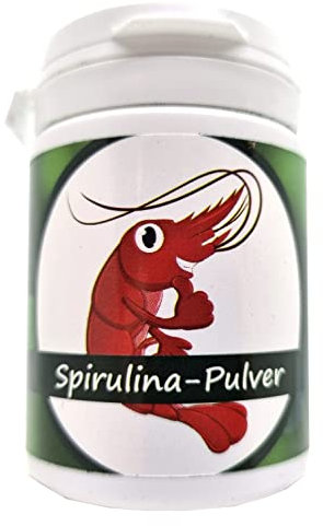 ShrimpTastic Spirulina Pulver 75ml, Aufzuchtfutter Futter Spirulinapulver